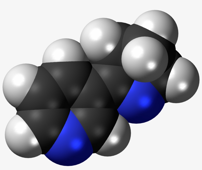 Myosmine 3d Spacefill - Ammonia Molecule, transparent png #5442033