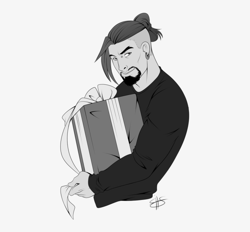 Modern Tumblr God Bless That Man - Hanzo Shimada Fan Art, transparent png #5442550
