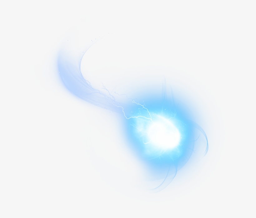 Blue Ball Light Energy Halo Icon Clipart - Bola De Energia Azul Png, transparent png #5442713