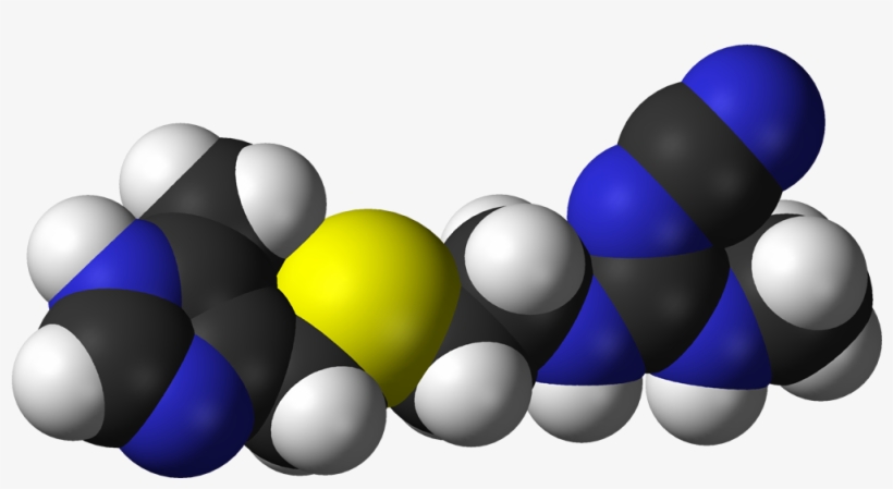 Cimetidine 3d Vdw - Cimetidine, transparent png #5442767