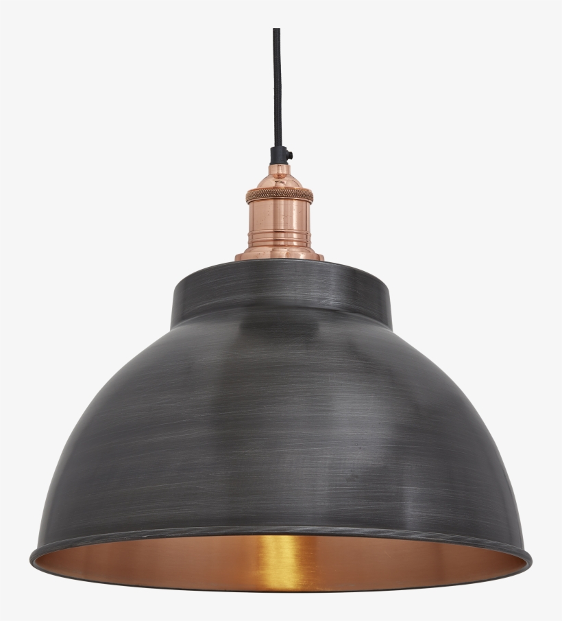 Copper Pendant Light Stunning Industville Brooklyn - Industville Brooklyn Vintage Metal Dome Pendant Light, transparent png #5443405