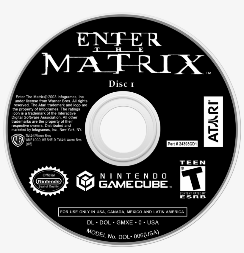 592f6b2365e63 Enterthematrix (disc1) - Teen Titans Gamecube Disc, transparent png #5443550