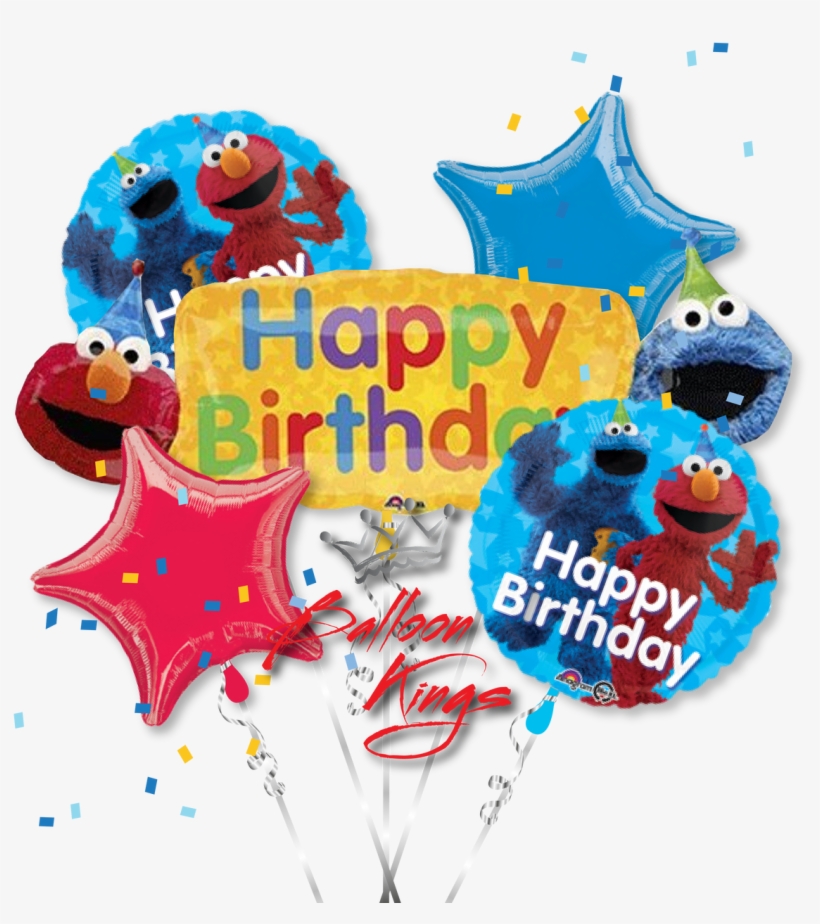 Elmo Fun Bouquet - 42" Elmo Fun Balloon - Mylar Balloons Foil, transparent png #5443879