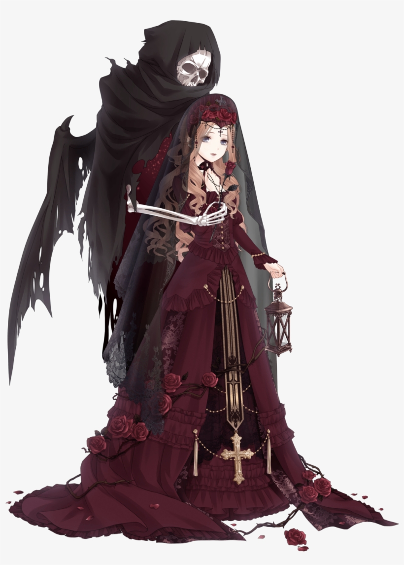 Black Rose - Love Nikki Gothic Outfit, transparent png #5444113