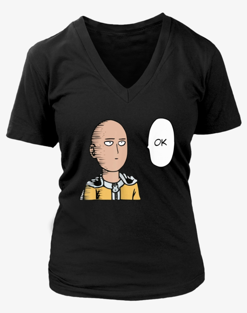 Saitama Okay Face Oppai Anime Manga T-shirt Men & Women - One Punch Man Saitama Ok Mouse Pads, transparent png #5445394