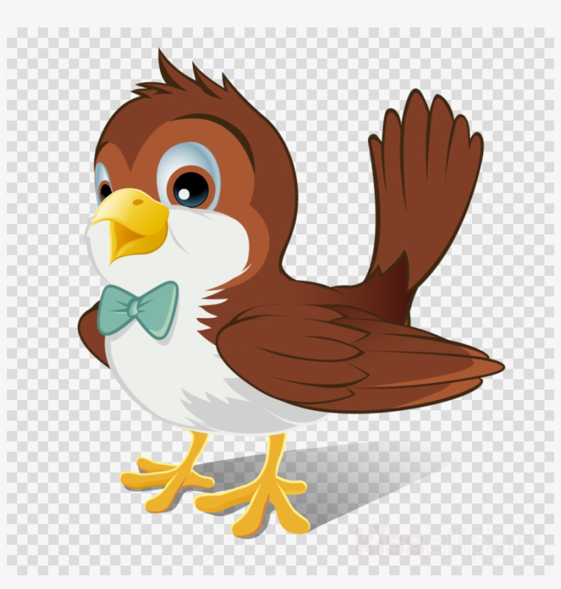 Sparrow Png Clipart Clip Art - Sparrow Cartoon, transparent png #5445458