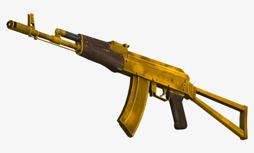 Ax-47 Gold - Airsoft Gun, transparent png #5445824
