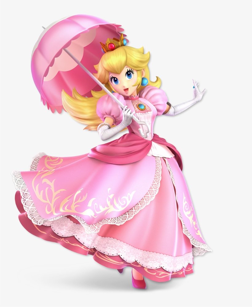 Report Abuse - Super Smash Bros Ultimate Peach Render, transparent png #5445880