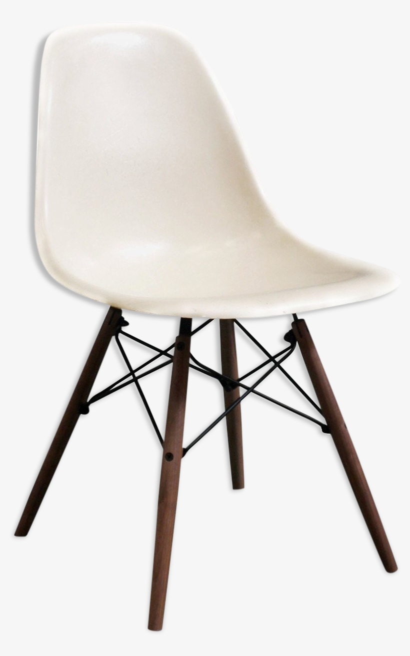 Chair Eames Dsw "parchment" Vintage Fiberglass, Edition, transparent png #5447405