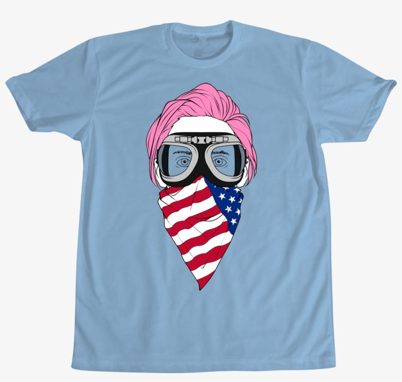 Jared Leto Pink Hair Tee Light Blue - Gas Mask, transparent png #5447604