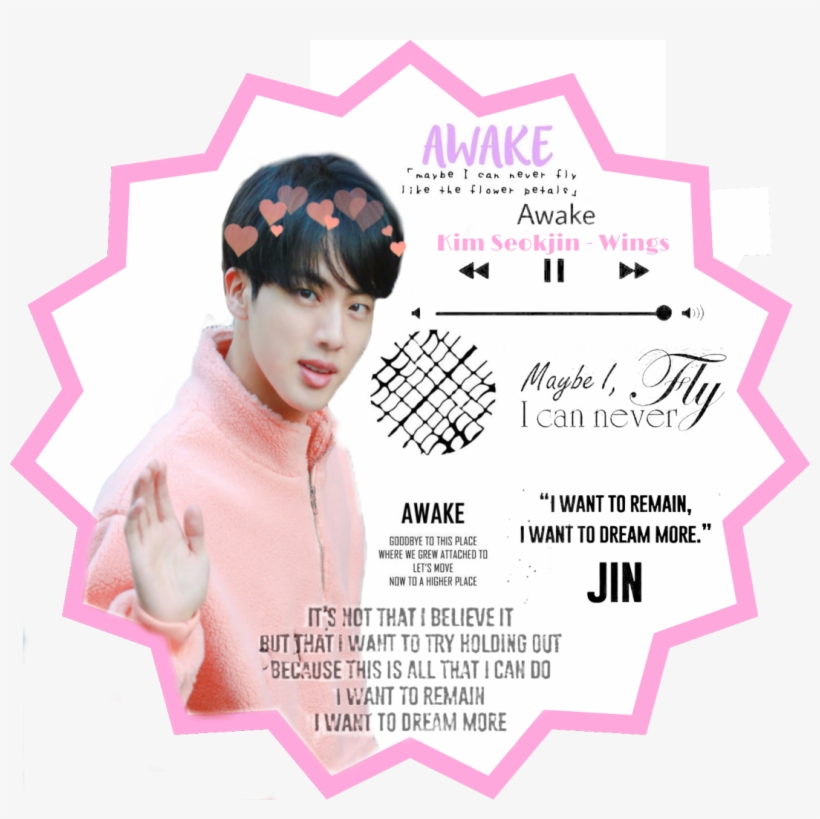 Bts Sticker Jin Awake, transparent png #5448143