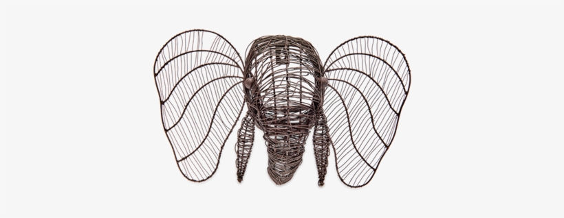 Mini Elephant Head - Nkuku Eko Wire Elephant Head, transparent png #5448582
