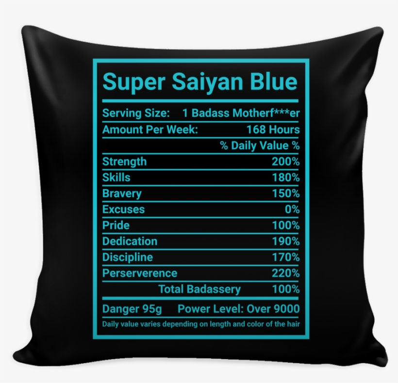 Super Saiyan Blue God Pillow Cover 16" -tl00175pl - Throw Pillow, transparent png #5448705