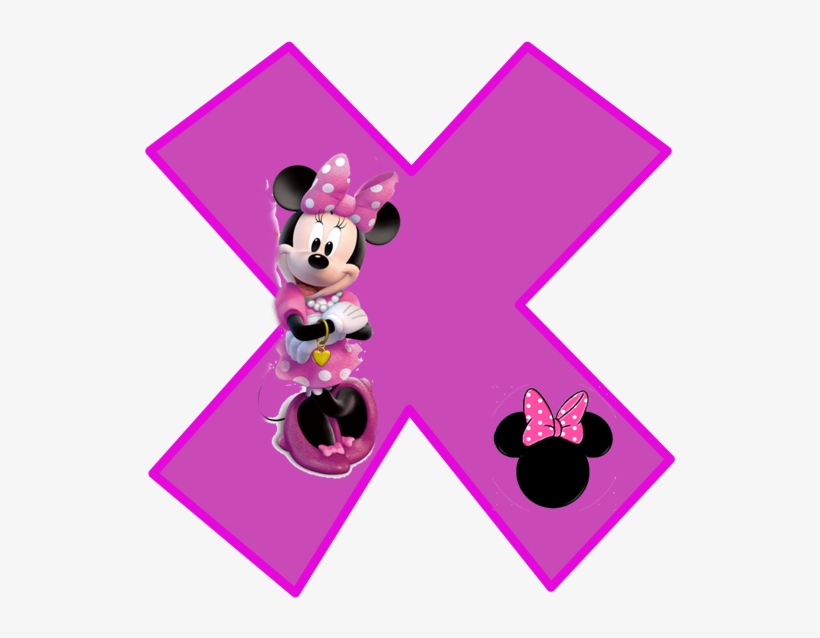 Minnie Free Alphabet In Purple - Minnie Mouse Alphabet Letters, transparent png #5449172