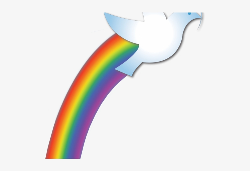 Dove Clipart Rainbow - Rainbow, transparent png #5449235