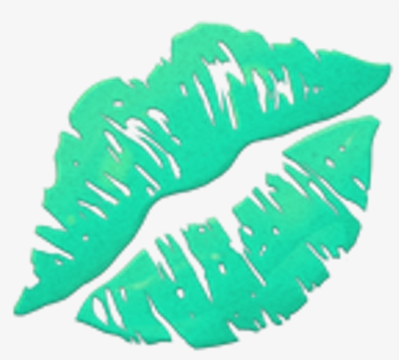 Emoji Kiss Lip Mint Freetoedit Iphone Lips Emoji Png Free