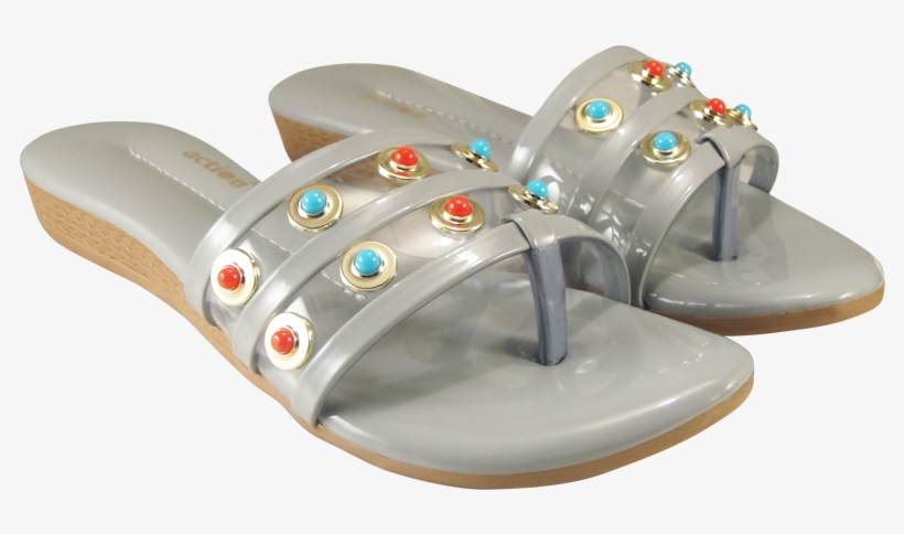Light Grey - Sandal, transparent png #5449822