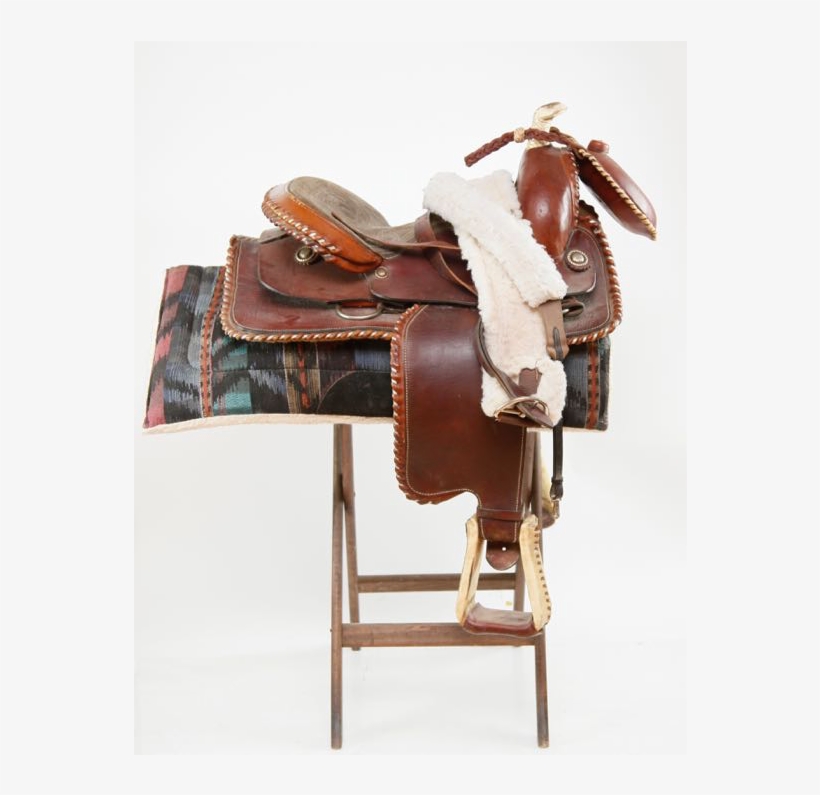 Western Style Horse Saddle By Buffalo Saddlery - Saddle, transparent png #5449880
