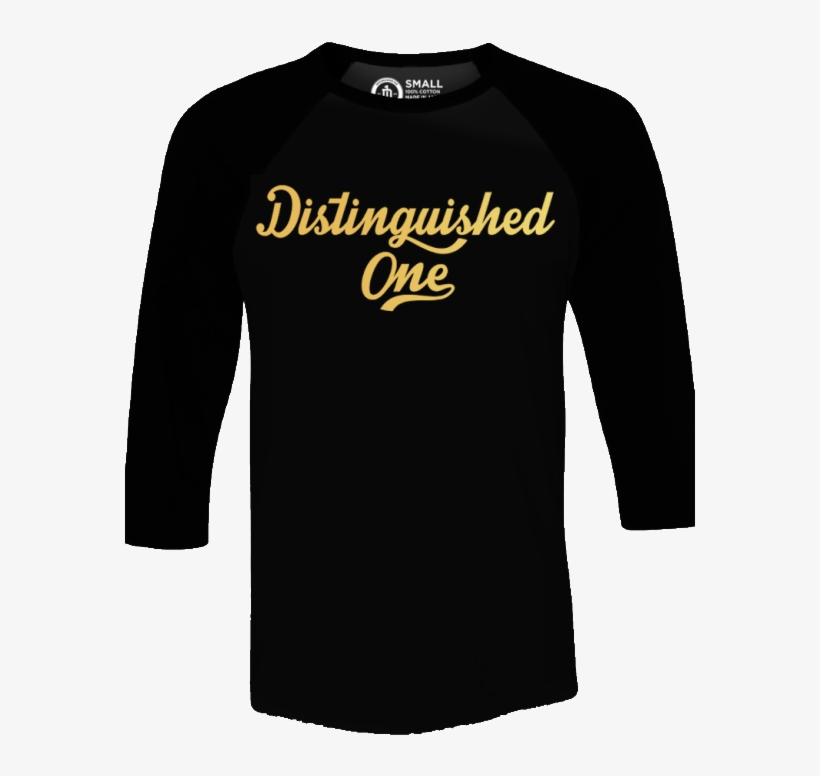 Distinguished One Raglan - Long-sleeved T-shirt, transparent png #5450535