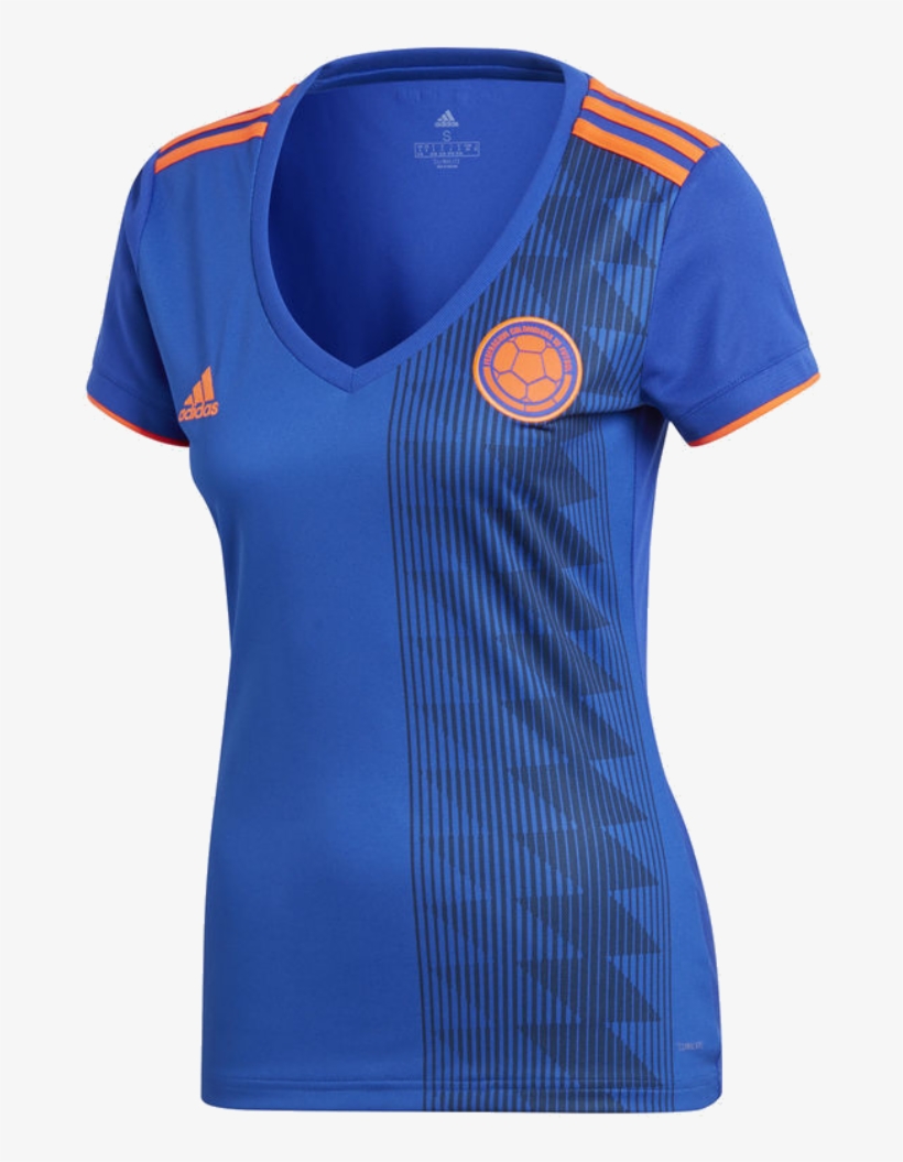Womans 2018 World Cup Colombia Away Soccer Jersey Shirt - Colombia Women Away Jersey, transparent png #5451673