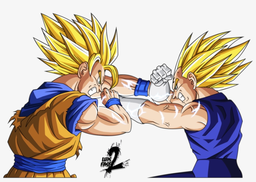 Goku Vs Vegeta Png - Goku Y Vegeta Ssj2 - Free Transparent PNG Download -  PNGkey