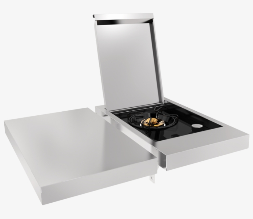 Cordon Bleu 2b On Cart With Side Burner And Shelf Cb2cfsl - Shelf, transparent png #5452278