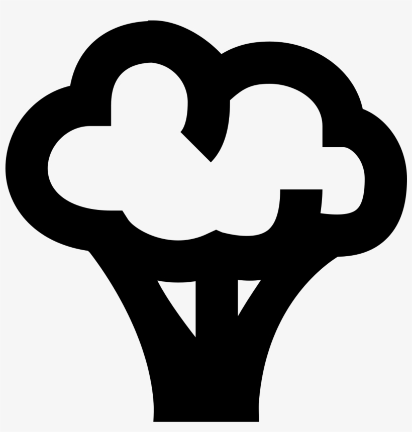 This Is A Picture Of A Piece Of Broccoli With A Puffy - Брокколи Иконка, transparent png #5452481