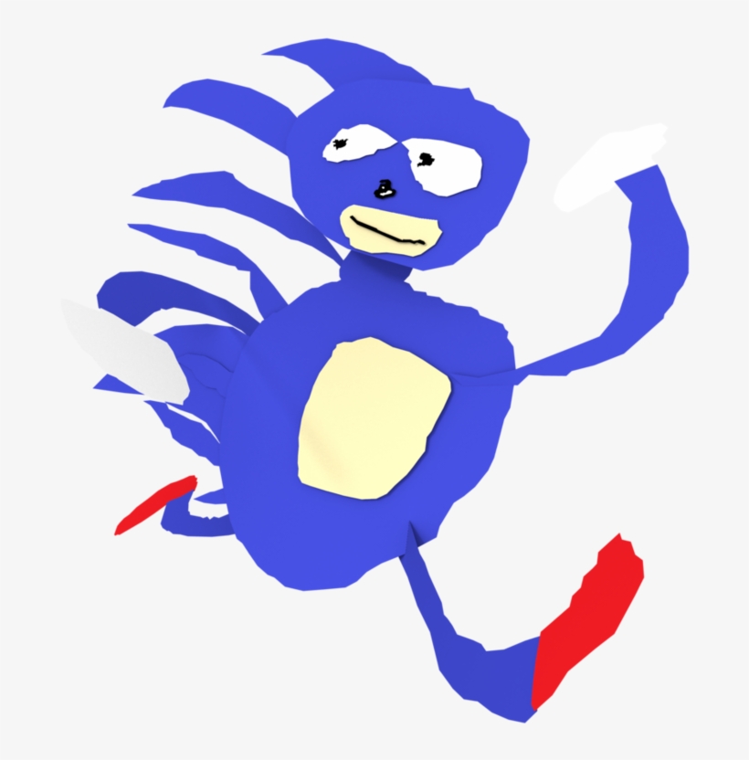 Sanic Running By Nibroc Rock-d9peznj - Art, transparent png #5455036