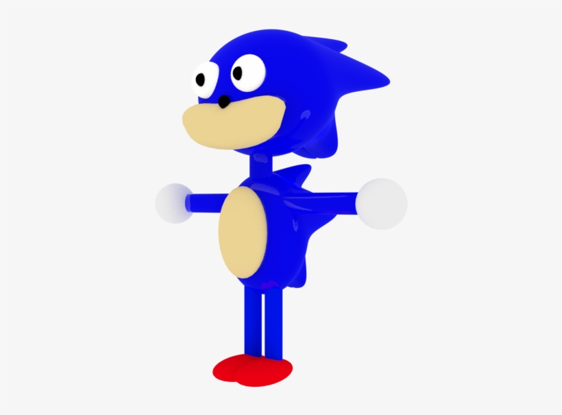 Sanic Made In Blender - Blender, transparent png #5455094