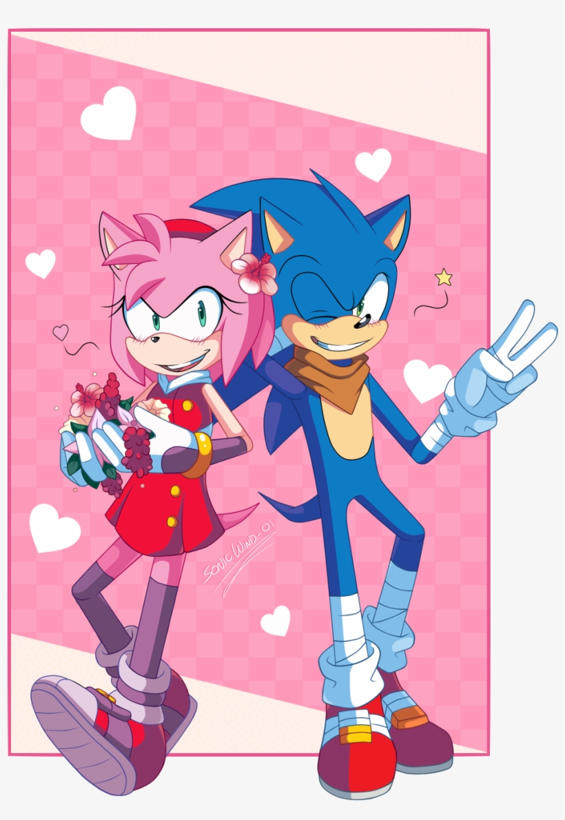 Valentines Day Sonic Boom Boom Sonic Boom Amy Boom - Valentine's Day, transparent png #5455971