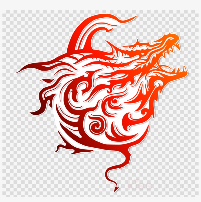 Dragon Logo Transparent Clipart Chinese Dragon Symbol - Draconic Coat Of Arms, transparent png #5456556