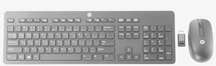 Hp Slim Wireless Keyboard And Mouse, transparent png #5456683