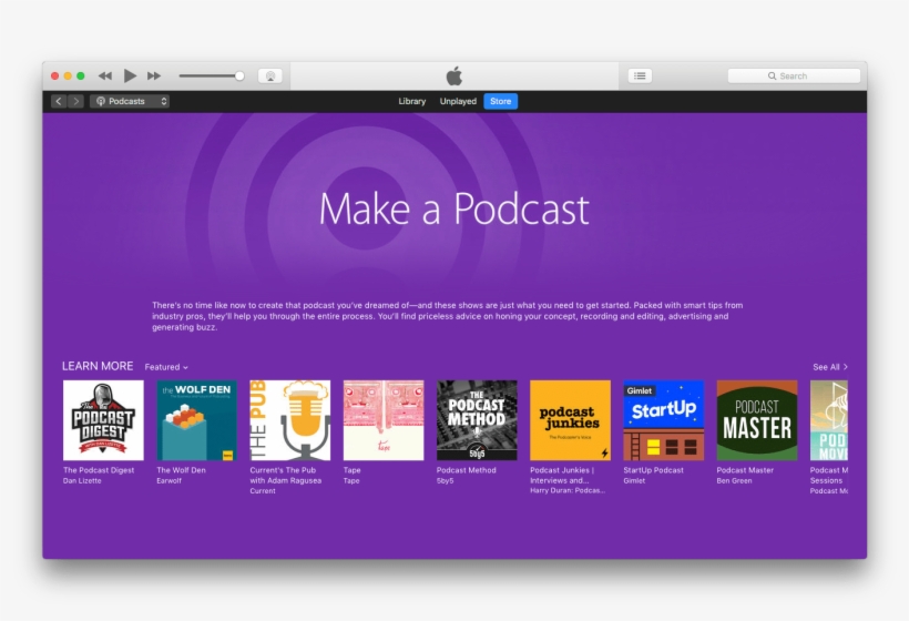 Itunes Featured Podcast Section - Itunes, transparent png #5456893