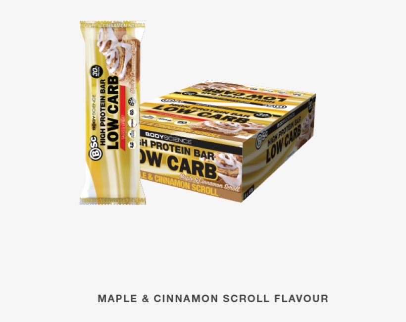 High Protein Low Carb 60g Bar X - Bsc High Protein Low Carb Bar - Maple, transparent png #5457056