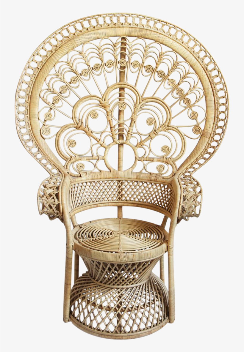 raw rattan peacock chair on chairish  chair  free