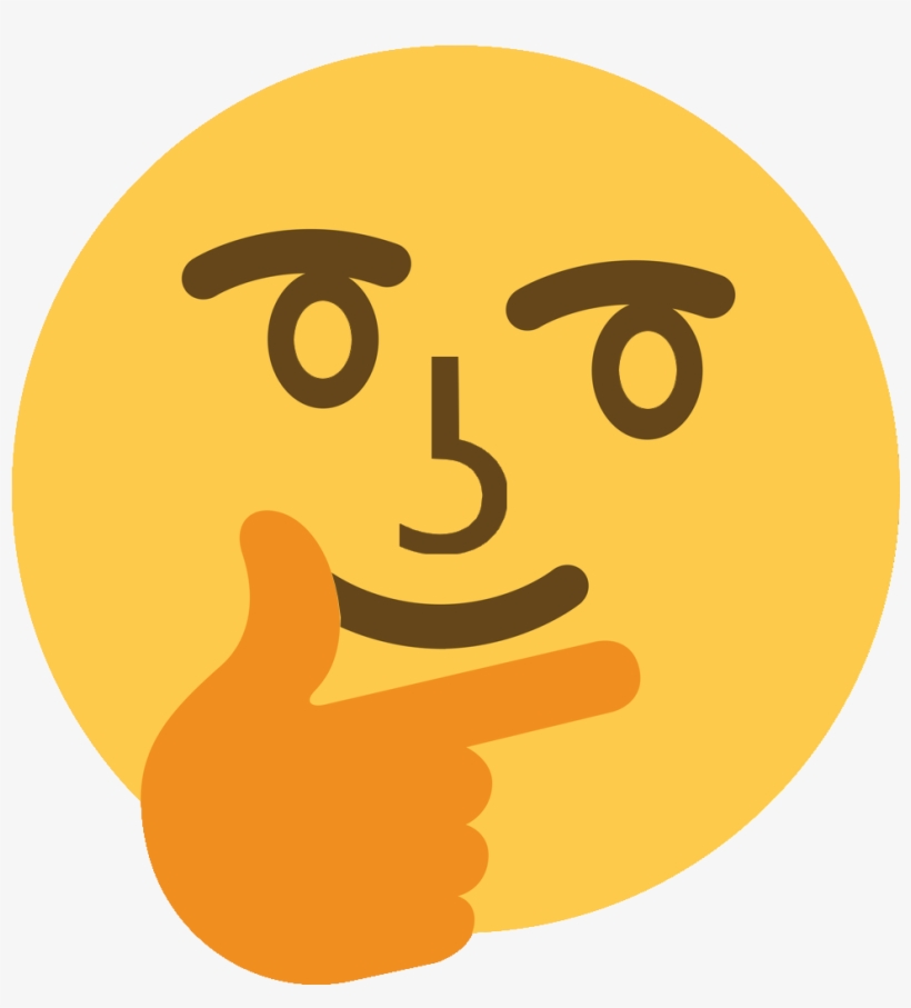 Lenny - Lenny Thinking Face, transparent png #5457521
