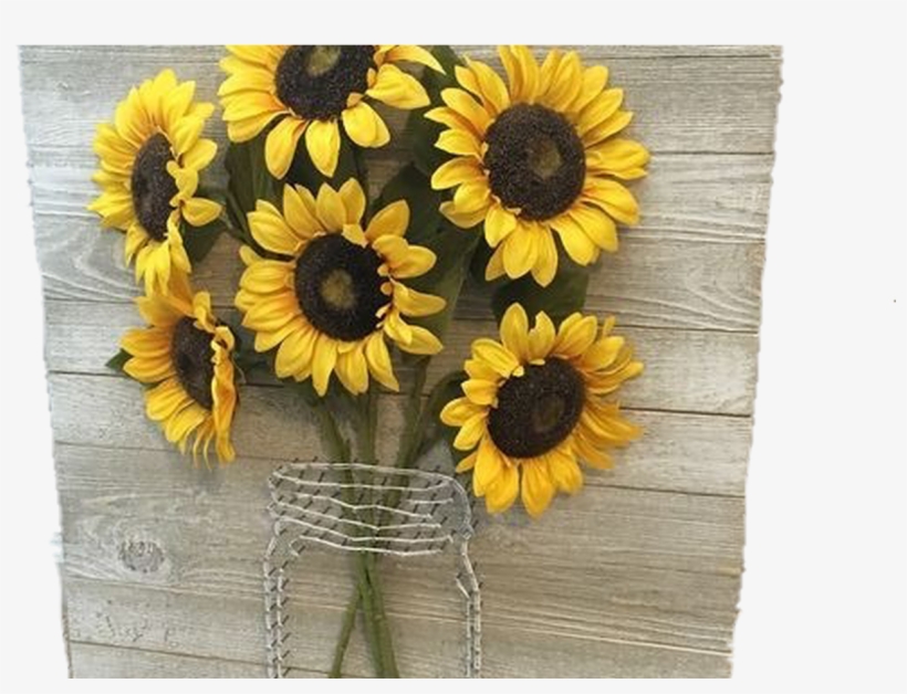 Cuadro Tumblr Random Aesthetic Girasoles - Diy Sunflower Wall Decor, transparent png #5458493