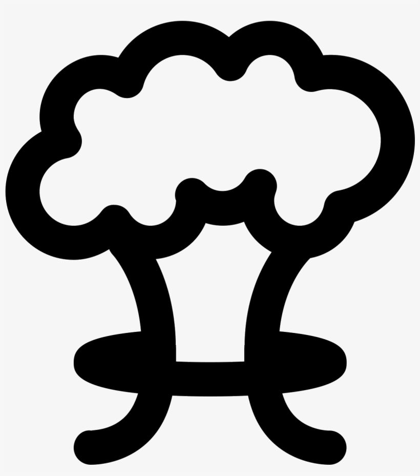 Grzyb Atomowy Icon - Mushroom Cloud, transparent png #5458743