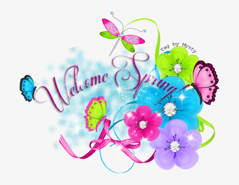 A Seasonal Image From Glitter-graphics - Welcome Spring Glitter Graphics, transparent png #5459126