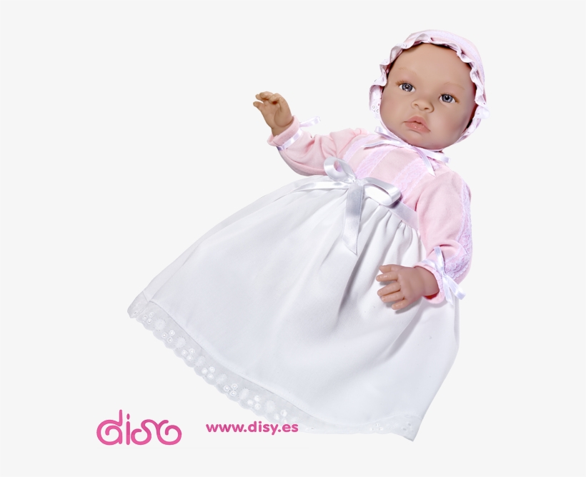 Muñecas Bebé Reales - Muñeca Así 46 Cm - Leo Con Faldón Piqué Blanco Punto, transparent png #5459372