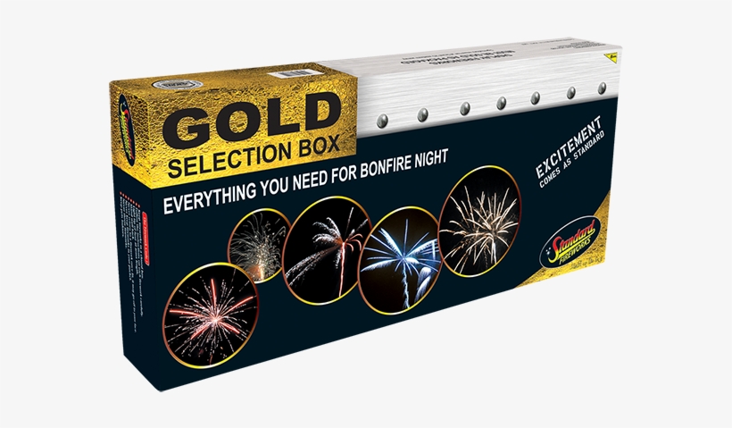 Gold Selection Box - Standard 25 Piece Silver Selection Box Fireworks., transparent png #5461622