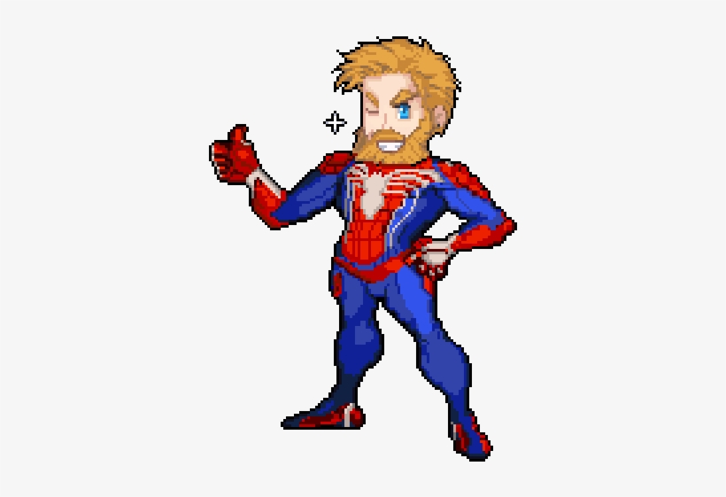 Getting Ready To Play The New Spider-man Game Made - Cartoon, transparent png #5462698