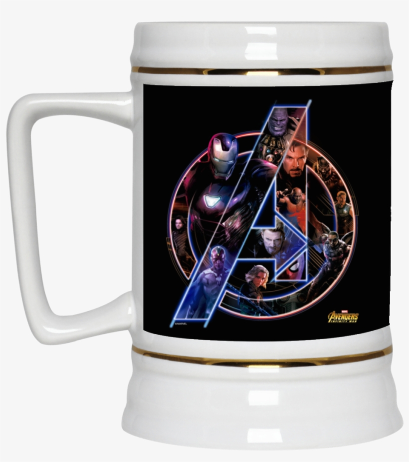 Marvel Avengers Infinity War Neon Team Graphic Beer - De Los Muertos (necklaces & Mugs), transparent png #5462935