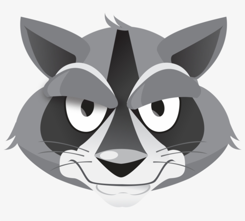 Andrewmonro Raccoon Neutral Front Head, transparent png #5463150