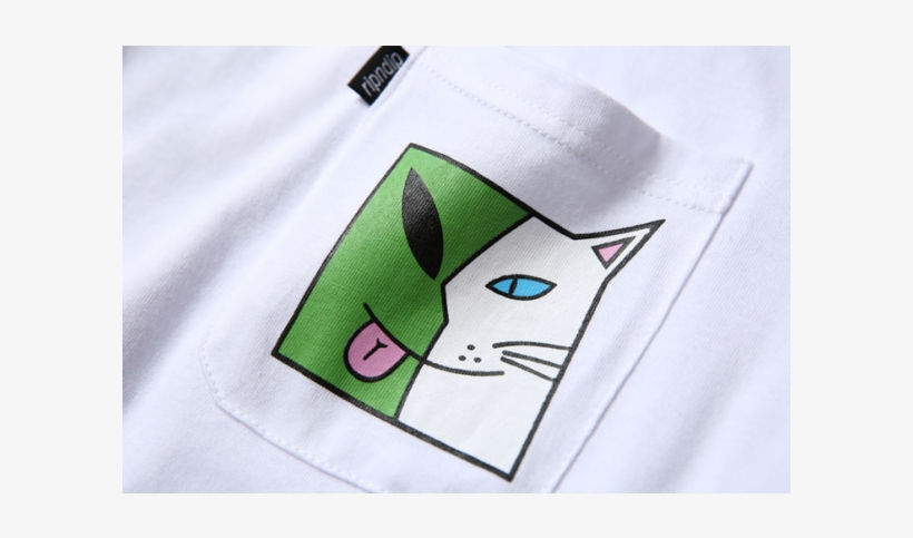 Rip N Dip Pocket Cat T-shirt - Rip N Dip, transparent png #5463214