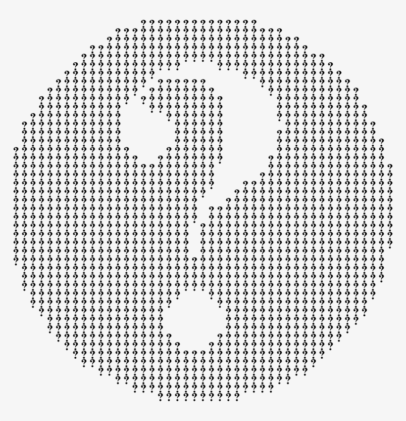 Negative Space Question Mark Design - 38x42 Soft White Lattice Return Air Grille (aluminum), transparent png #5463284