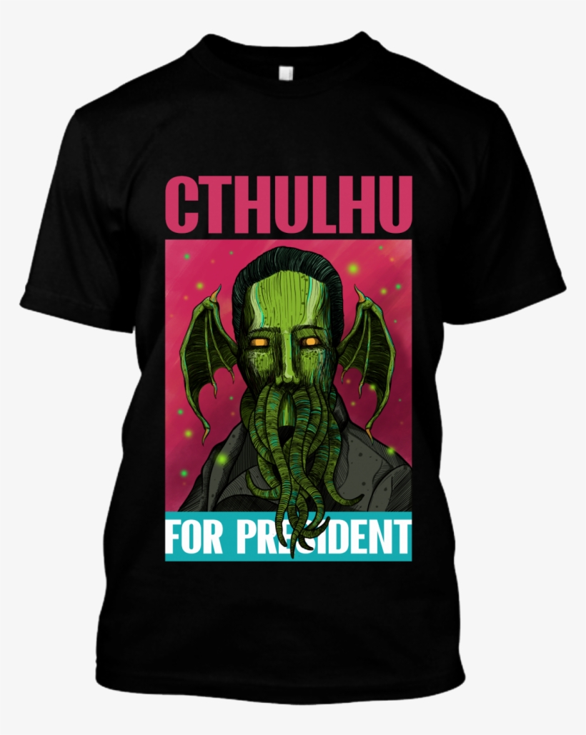 Cthulhu For President Preta, transparent png #5463790