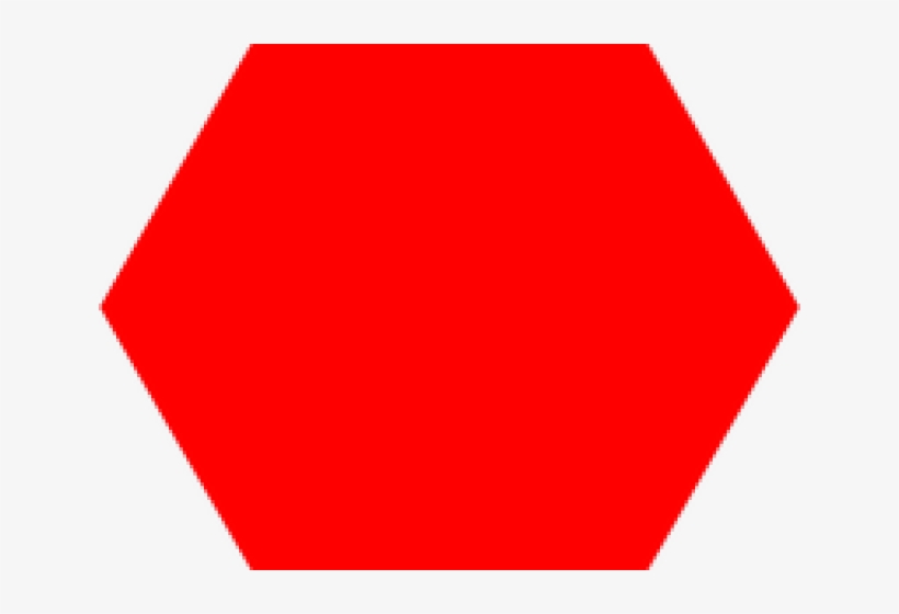 Hexagon Png Transparent Images - Red Hexagon Shape, transparent png #5464339