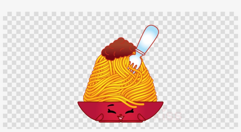 Spaghetti Clipart Shopkins Season 3 Food Spaghetti - O With Transparent Background, transparent png #5464543