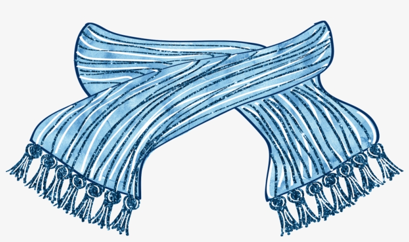 Winter Blue Scarf Png Images - Portable Network Graphics, transparent png #5464892